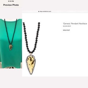 Bauble Bar “Genesis”  Pendant Necklace